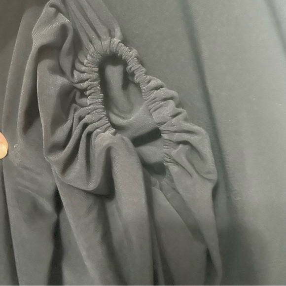 Laundry By Design Long Sleeve Open arm hems  Mini dress Black Size Small NWT - Picture 2 of 14